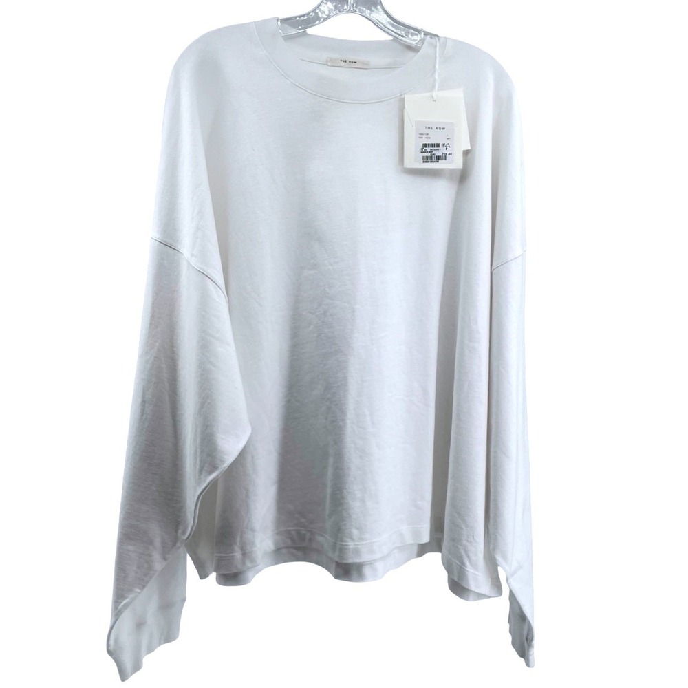 The Row Women's Haru Top White Cotton Large
